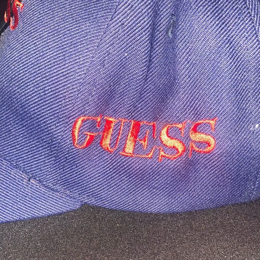 Guess Paris Vintage Baseball Cap Adjustable Velcro Strap Streetwear Unisex
